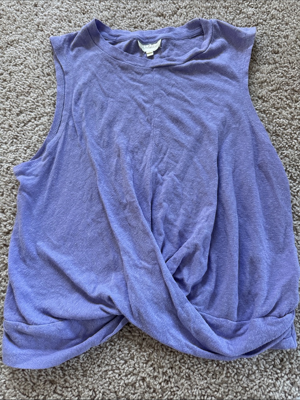Anthropologie Deletta Twist Front Top Small